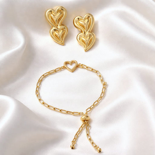 Set Lumé Bella (pulsera + aretes)