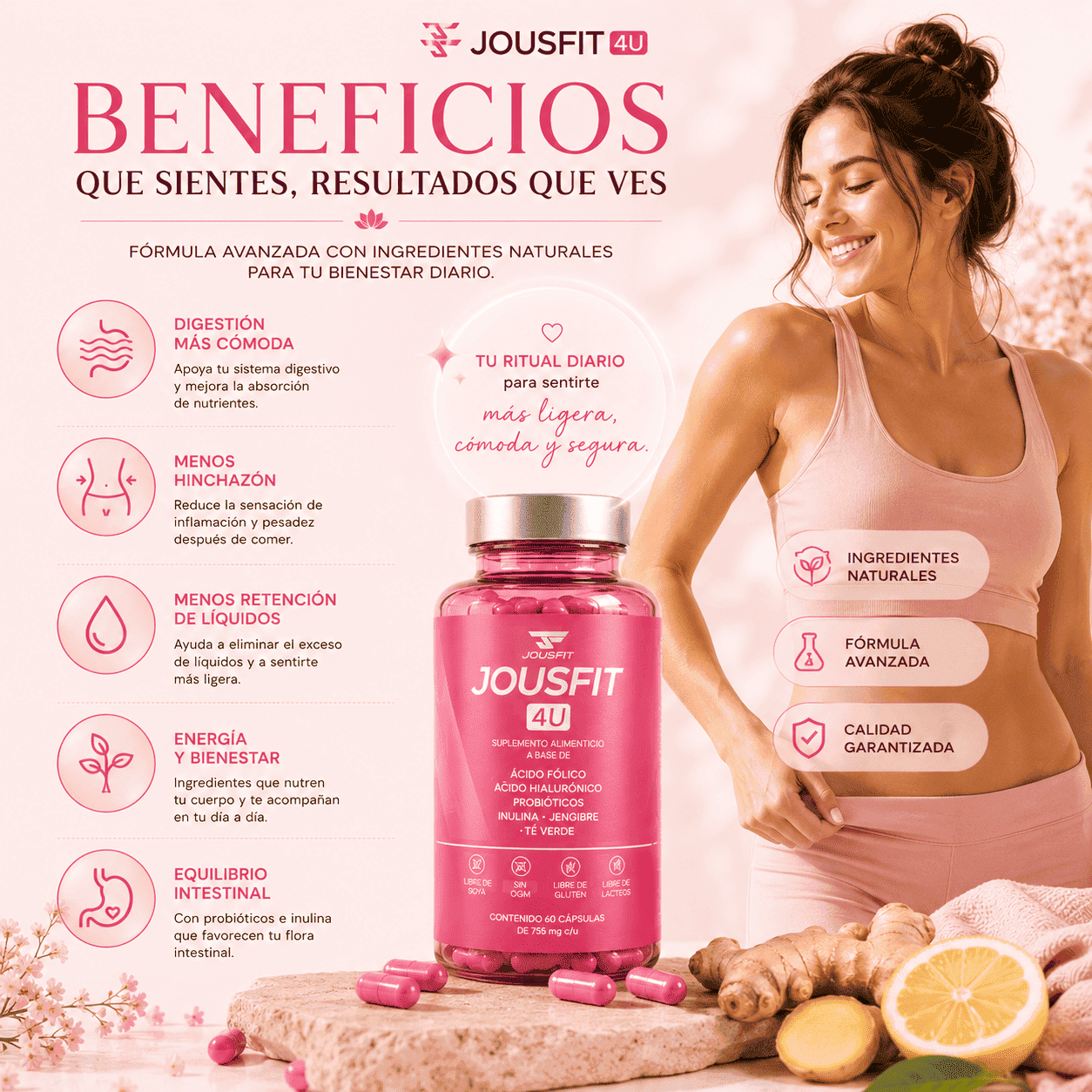 JOUSFIT4U® – Tratamiento Desinflamante Femenino