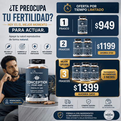 Concepción para Él© – Suplemento para la Fertilidad Masculina